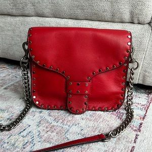 Rebecca Minkoff Midnighter Mini Messenger- Red
